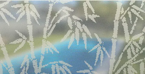 Panel preview: the Bamboo design cut into a Textured Surfmist panel