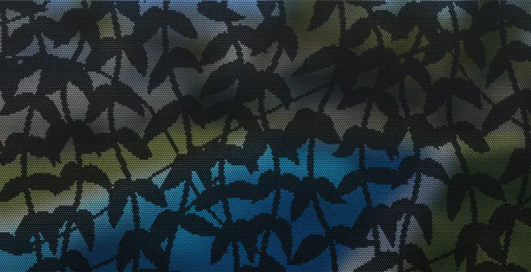 Panel preview: the Climber design cut into a Textured Black panel