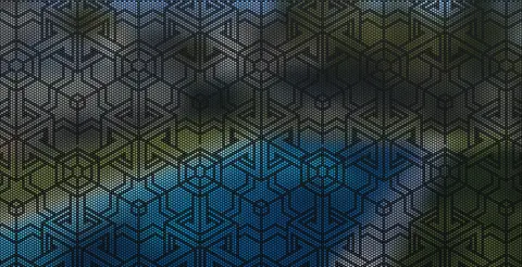 Panel preview: the Cube 2 design cut into a Textured Black panel