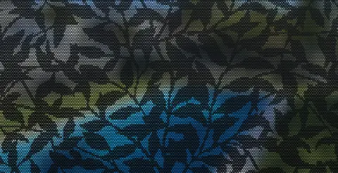 Panel preview: the Ficus design cut into a Textured Black panel
