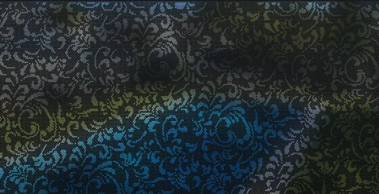 Panel preview: the Florely design cut into a Textured Black panel
