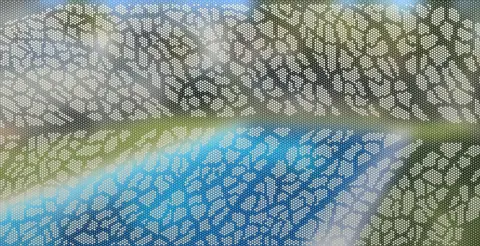 Panel preview: the Leaf Vein design cut into a Textured Surfmist panel