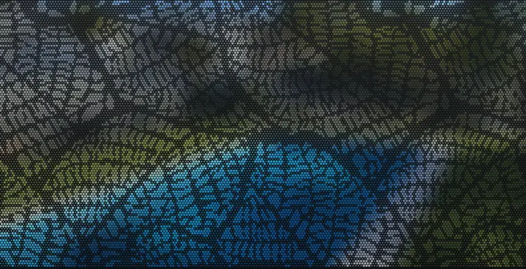 Panel preview: the Pauleave design cut into a Textured Black panel
