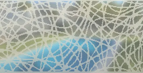 Panel preview: the Swirls design cut into a Textured Surfmist panel