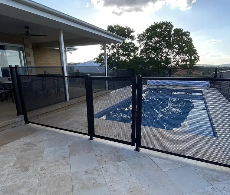 Michelle Castle&rsquo;s PoolPerf pool fence, photographed by Michelle and posted on Facebook