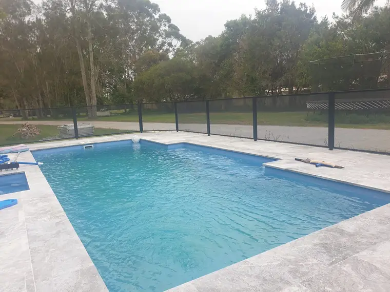 Julie Phillips&rsquo;s PoolPerf pool fence, photographed by Julie and posted on Facebook