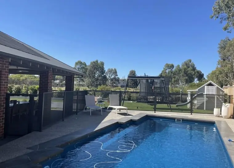 Jo Bo&rsquo;s PoolPerf pool fence, photographed by Jo and posted on Facebook