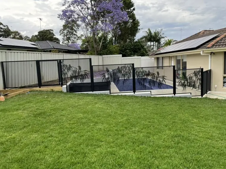 Linda Langton&rsquo;s PoolPerf pool fence, photographed by Linda and posted on Facebook