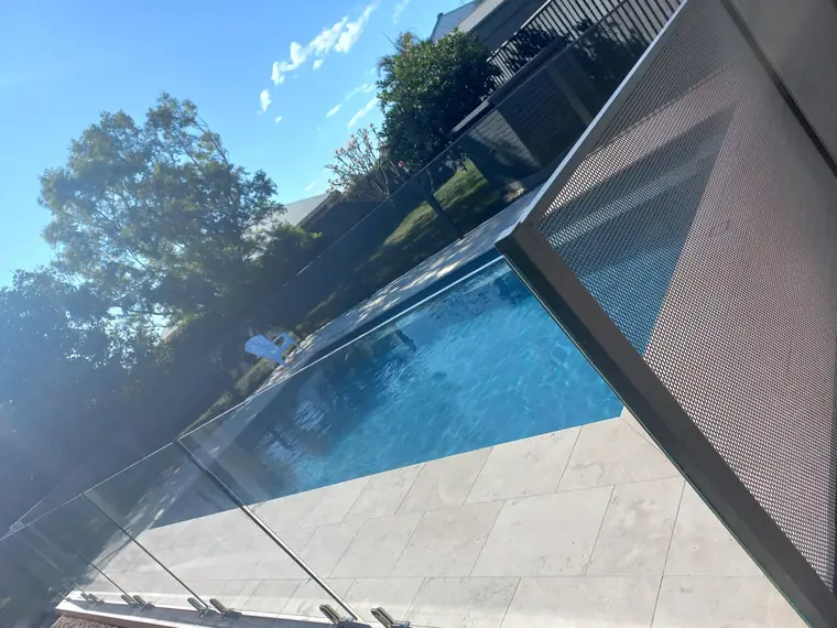 Cate Nerise&rsquo;s PoolPerf pool fence, photographed by Cate and posted on Facebook