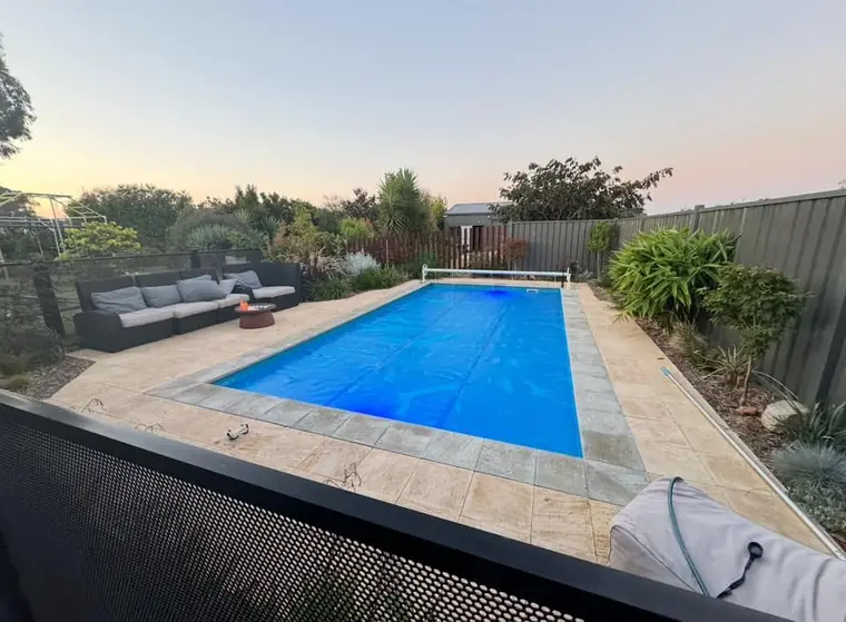 Shane Guthrie&rsquo;s PoolPerf pool fence, photographed by Shane and posted on Facebook