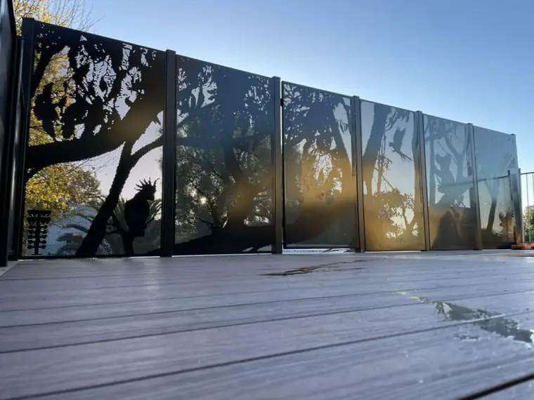 Dan Van Gasteren&rsquo;s PoolPerf pool fence, photographed by Dan and posted on Facebook