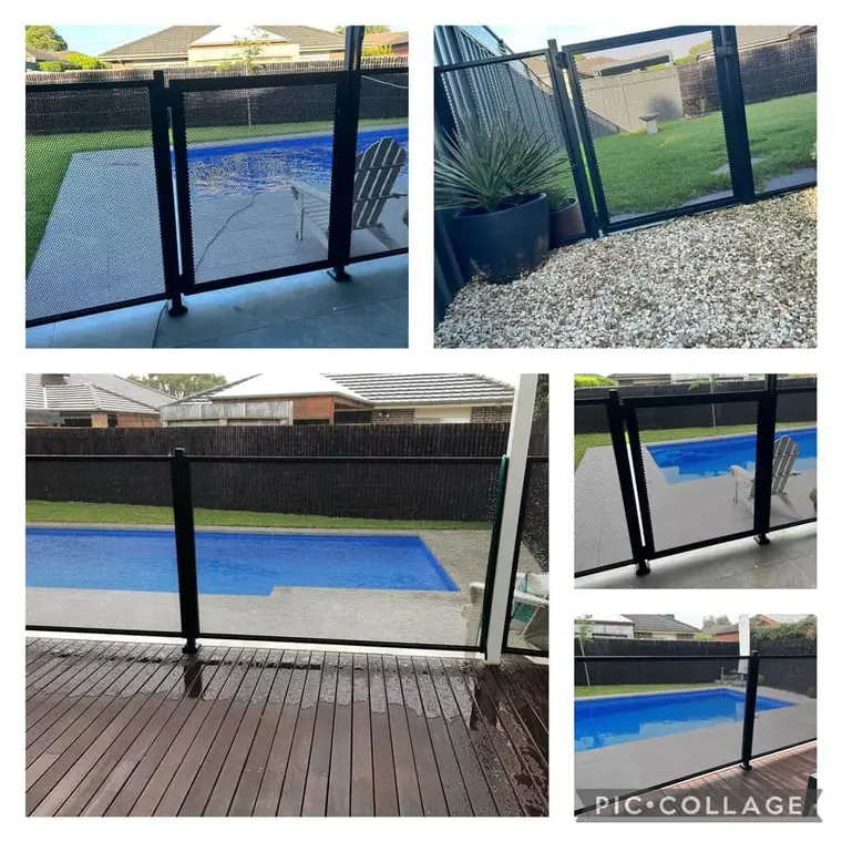 Terri Mournellis&rsquo;s PoolPerf pool fence, photographed by Terri and posted on Facebook