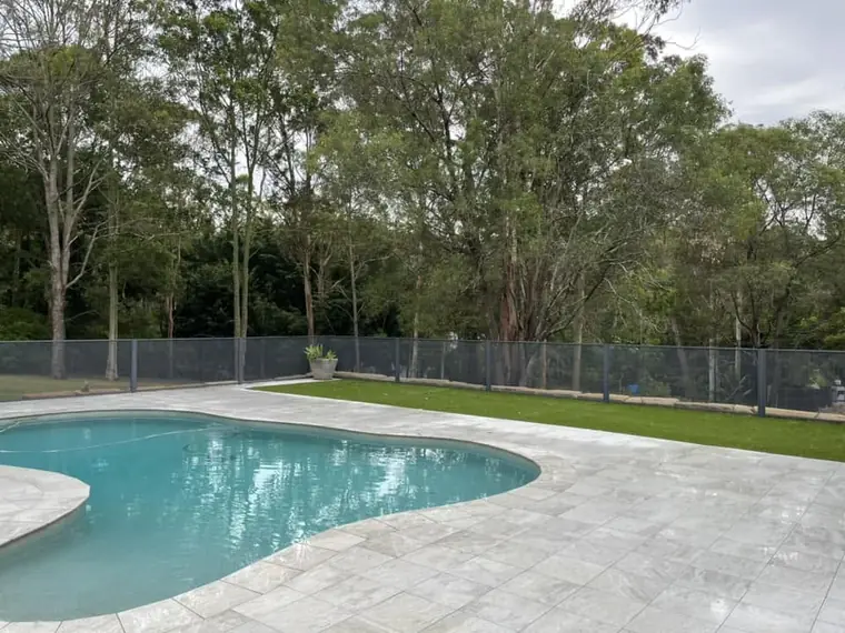 Melissa Clark&rsquo;s PoolPerf pool fence, photographed by Melissa and posted on Facebook