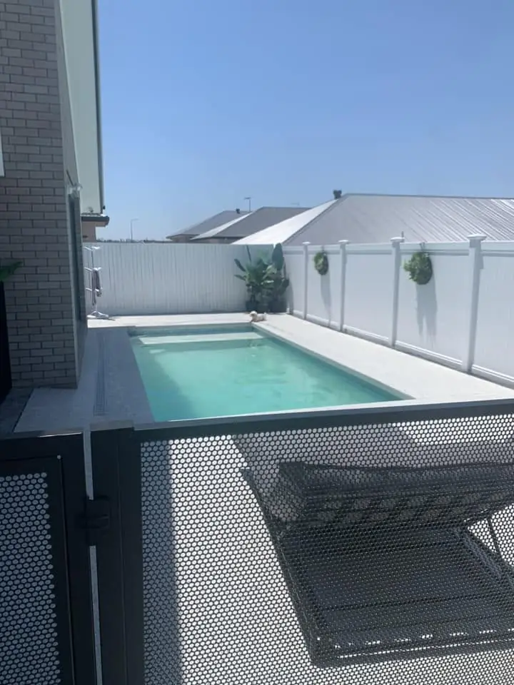 Melissa Magnay&rsquo;s PoolPerf pool fence, photographed by Melissa and posted on Facebook