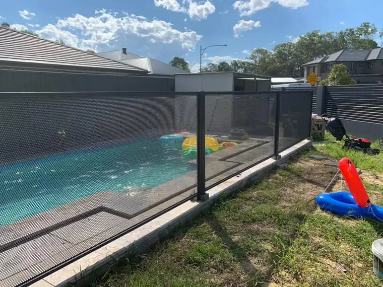 Kylie Abbey&rsquo;s PoolPerf pool fence, photographed by Kylie and posted on Facebook