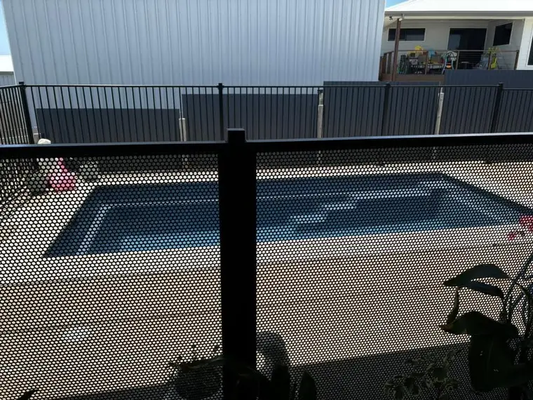 Catherine Shield&rsquo;s PoolPerf pool fence, photographed by Catherine and posted on Facebook