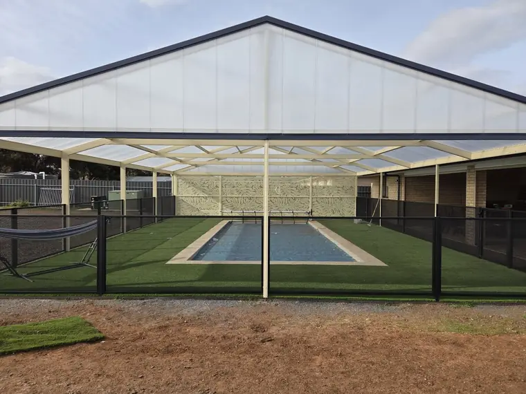 Sandra Mac Kie&rsquo;s PoolPerf pool fence, photographed by Sandra and posted on Facebook