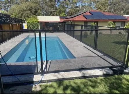 Stuart West&rsquo;s PoolPerf pool fence, photographed by Stuart and posted on Facebook