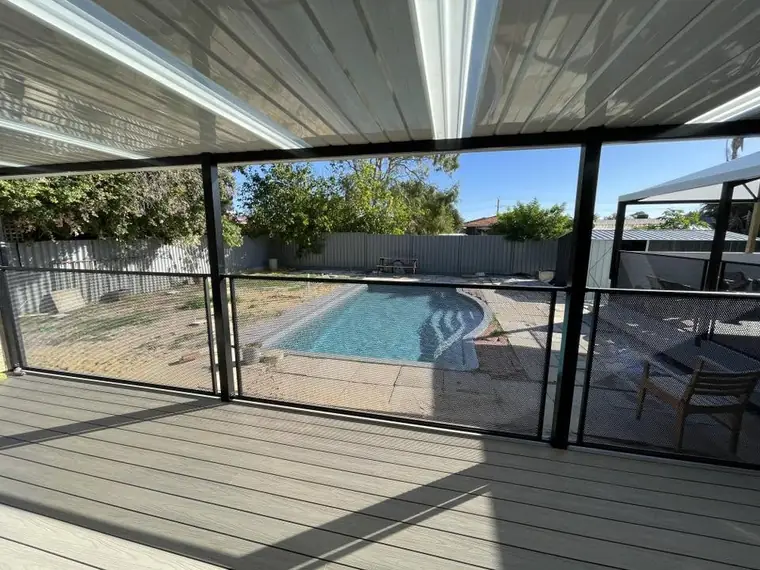 Scott Lambert&rsquo;s PoolPerf pool fence, photographed by Scott and posted on Facebook