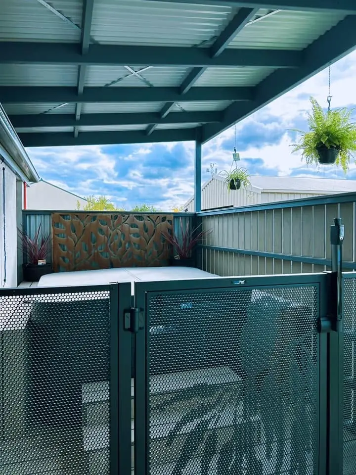 Gayle Jordan&rsquo;s PoolPerf pool fence, photographed by Gayle and posted on Facebook