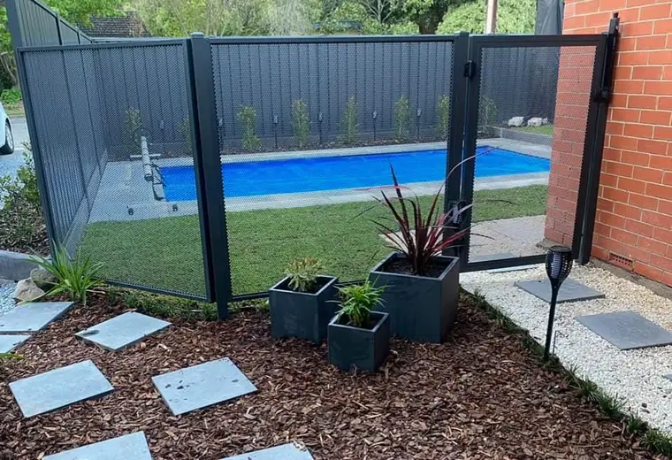 Joanne Hayes&rsquo;s PoolPerf pool fence, photographed by Joanne and posted on Facebook