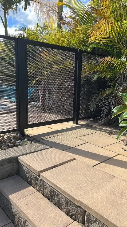 Vicki ODonnell&rsquo;s PoolPerf pool fence, photographed by Vicki and posted on Facebook