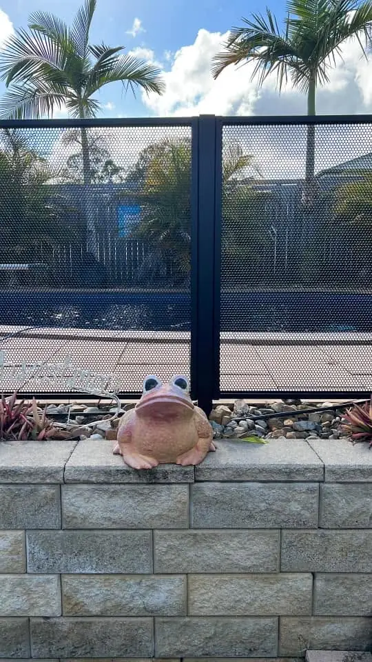 Vicki ODonnell&rsquo;s PoolPerf pool fence, photographed by Vicki and posted on Facebook